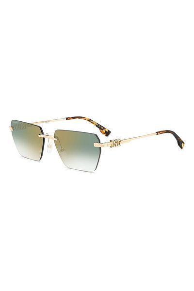 DSquared2 D2 0102/S (PEF/D6) 58| نظارات شمسية خضراء للجنسين