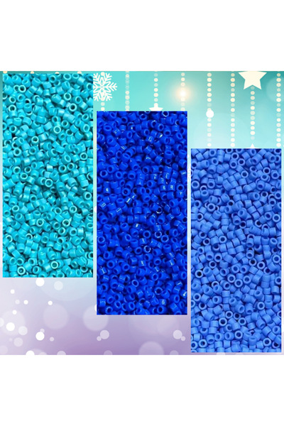 LİVZA BİJUTERİ Miyuki Delika Başlangıç seti 11-0 10 mavi tonları 3 renk 2 şer...
