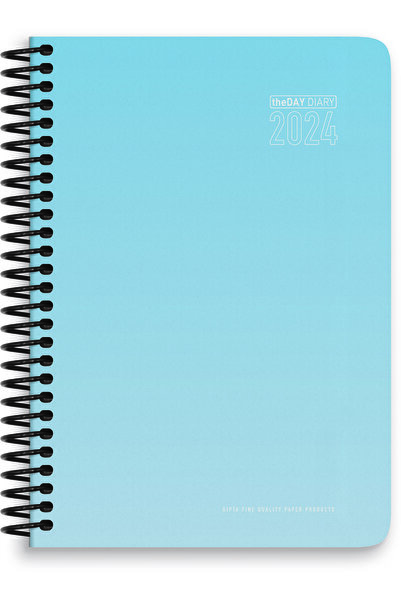 Gıpta 2024 theDay Diary Ajanda 17x24 Günlük Beyaz Ajanda Spiralli Sert Kapak ...