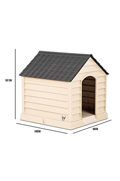 Wahw Pet Plastik Köpek Kulübesi 62 Cm. X 76 Cm. X 64 Cm.