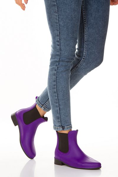 PASSAGE SHOES Women's Short Rain Boots 5096 - Elastic