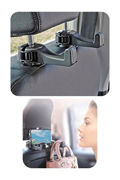 FRT Ottoman Oto Kafalık Askılık Kanca Telefon Tutucu Arka Koltuk 1 Adet