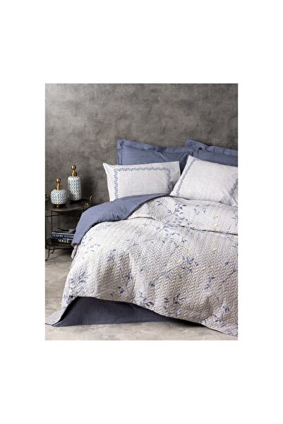 ŞENER HOME Cotton Box Mode Line Одномісний комплект Nitsa Синій