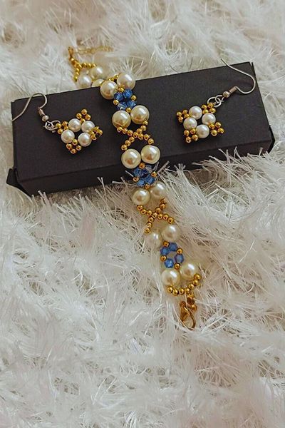 Energy Ornament Women's Pearl Bracelet Kupe