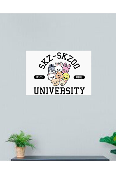 Cemira Stray Kids SKZOO - Ξύλινη αφίσα διακόσμηση τοίχου