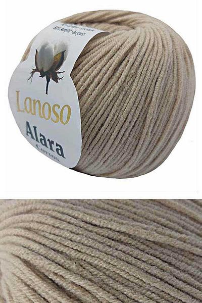 Lanoso alara punch & amigurumi πλεξούδα σχοινί 905 Μπεζ