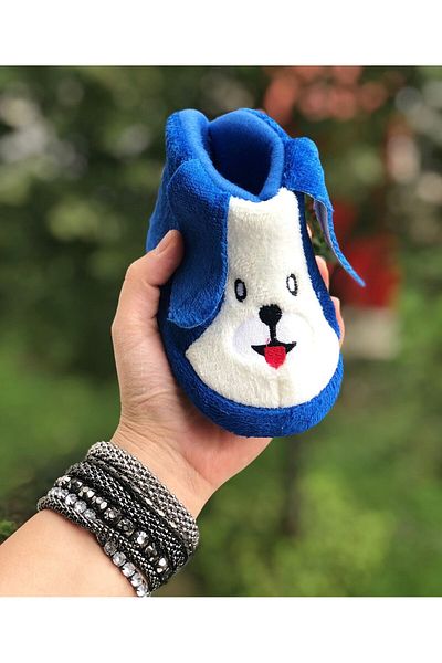 Pandalina papuci pentru copii cu emoji figură de câine papuci pentru copii grădiniță grădiniță pantofi pentru casă cizme pentru casă