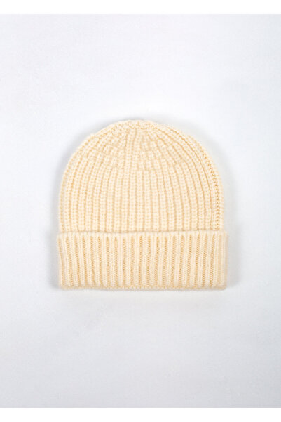 MinaCarin Unisex Πλεκτή Κρέμα Beanie