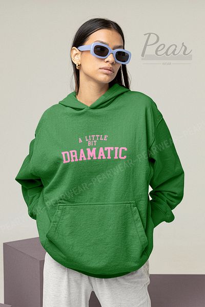 Pear Wear Dramatic printed γυναικεία φούτερ με κουκούλα με 3 νήματα Raster Oversize
