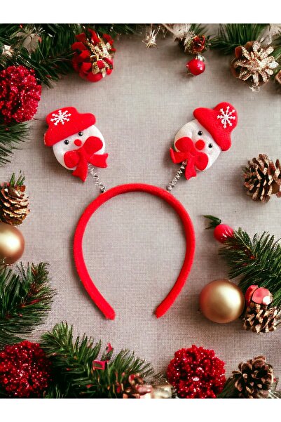 Happyland تاج رجل الثلج لعيد الميلاد، تاج من القطيفة، قطعة واحدة، تاج رأس الس...