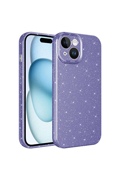 Rivor Apple iPhone 15 Uyumlu 3d Kamera Korumalı Simli Işıltılı Renkli Parlak ...