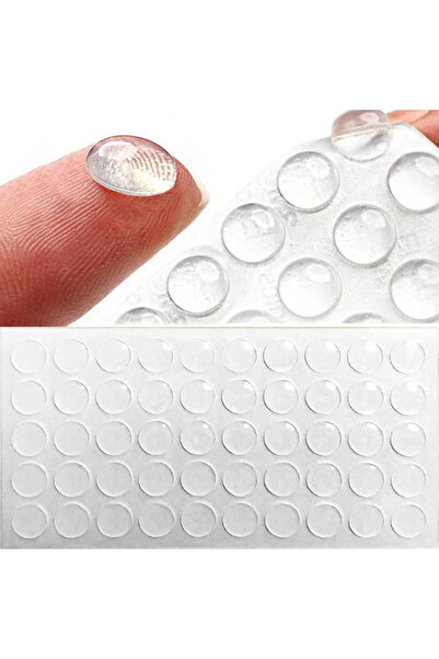 ALETÇANTAM Çekmece Dolap Kapağı Ses Kesici Önleyici 9mm Şeffaf Yapışkanlı Sto...