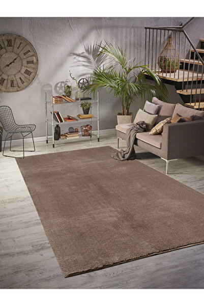 ALgorand Home Oturma Odası Koyu Vizon Peluş Kalın Halı Yatak Odası Başucu Sev...