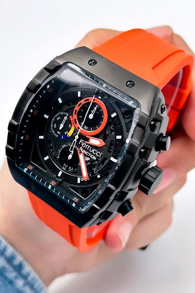 Ferrucci Function Fcf.23004.02 Silicone Cord Men's Wristwatch