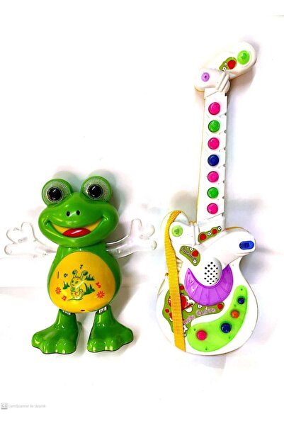 berattoys Iki Ürün Bir Arada Türçe Müzikli Pilli Gitar Ve Pilli Işıklı Müzikl...