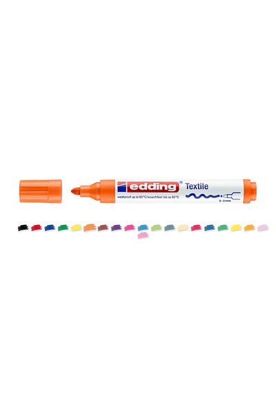Edding Textile Marker Fabric Painting Pen 2-3 Mm Orange