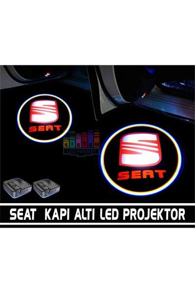FEMEX Seat Araçlar Için Pilli Yapıştırmalı Kapı Altı Led Logo
