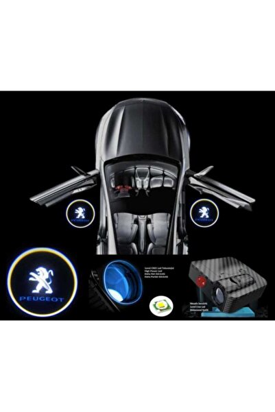 Sistem Led Market Peugeot Araçlar Için Pilli Yapıştırmalı Kapı Altı Led Logo