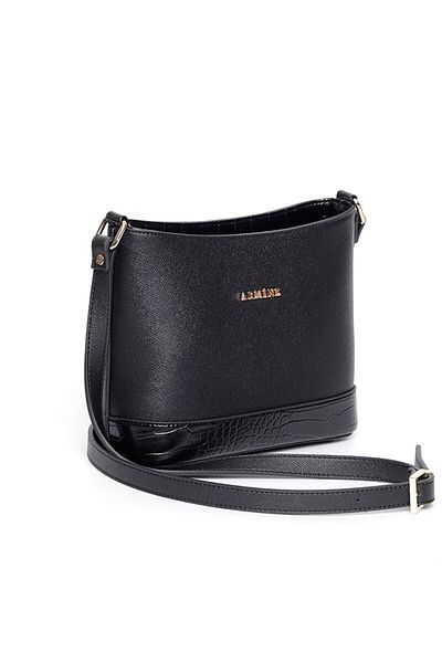 Armine Black Crocodile Bag 254