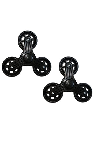 Supurgeavm 2 Adet Tam Takım Merdiven Çıkan 3 Tekerlekli Pazar Araba Tekerleği