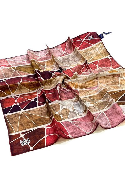 Levidor Γυναικείο μεταξωτό μαντίλι Twill