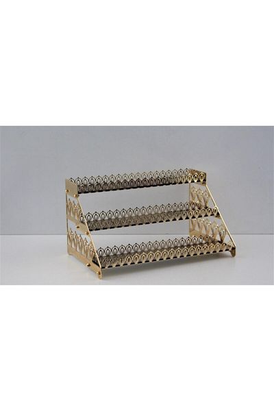 çerçi Cookie Makaron Presentation 3 Layers Gold Color Snm40