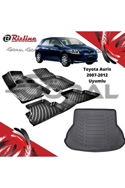 Rizline Toyota Auris 2007-2012 Uyumlu Paspas Ve Bagaj Havuzu Set