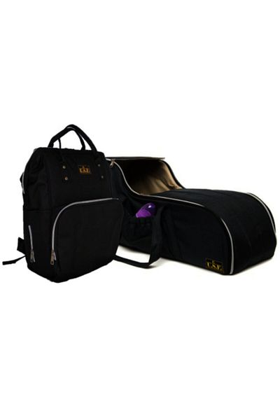 USF Mother Baby Care Bag Carrycot Baby Carrier Stroller Baby Carry - Black - Black