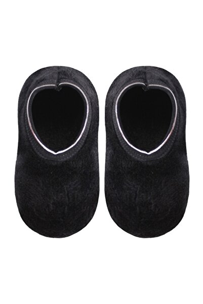UNLIMITED LEGWEAR Siyah Peluş Altı Kaymaz Taban Çocuk Ev Patiği