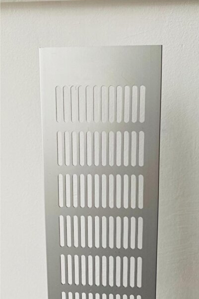 air vent Aluminyum Havalandırma Menfezi 100*400mm Oval Delikli, Mat Eloksal