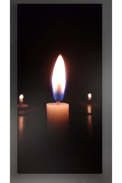 Sebenta Extra Dev Boyut Lüks Kanvas Tablo Mum Işığı