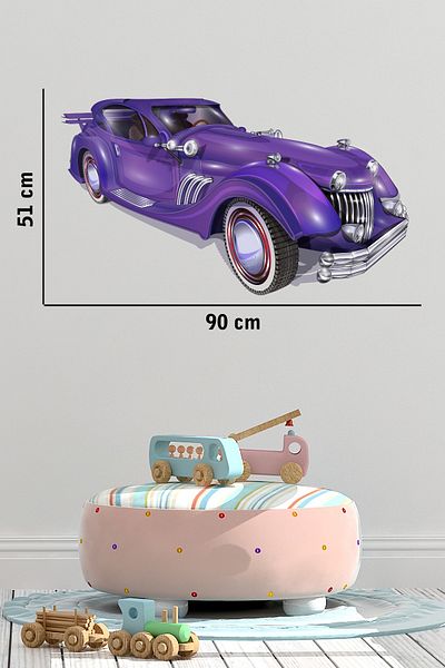 Tilki Dünyası Autocolant de perete albastru clasic cool pentru mașină