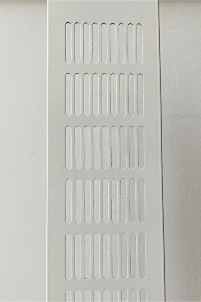 Genel Markalar Aluminyum Havalandırma Menfezi 80*500mm Oval Delikli , Beyaz 8...