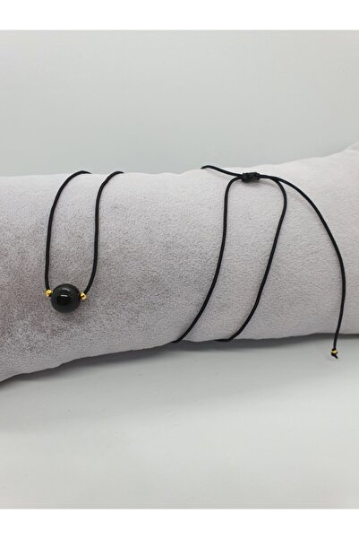 GÜMÜŞTEL EL SANATLARI Certified Agate Stone Necklace Adjustable Original Natu...
