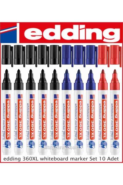 Edding 360 Xl Beyaz Tahta Kalemi Seti 10 Adet
