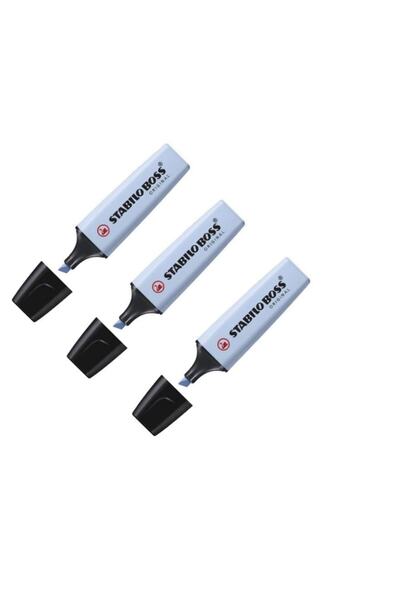 Stabilo Mavi Boss Original Fosforlu Kalem Pastel  3 Adet