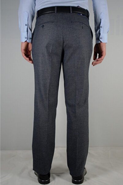 Bomonti Чоловічі чорні штани з тонким візерунком з еластичної тканини