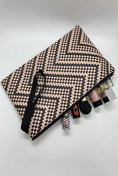 MENİSE حقيبة مكياج أنيقة بسحاب واحد