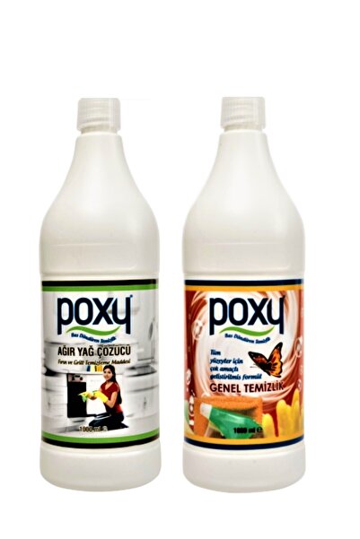 Poxy Çok Amaçlı Genel Temizlik Leke Çözücü 1 lt Ağır Yağ Çözücü 1 lt
