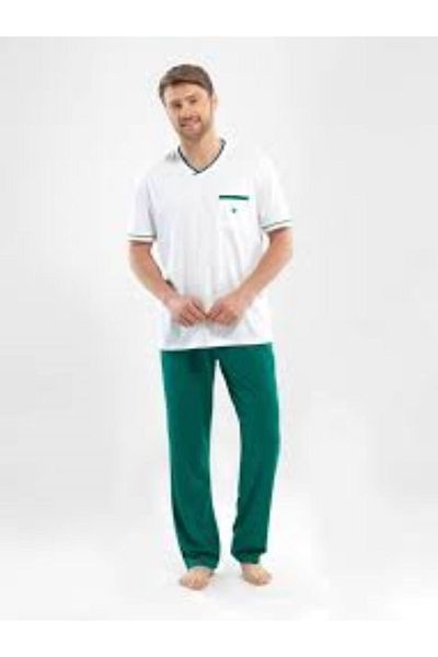 Blackspade Set pijamale pentru bărbați - 7831 - alb