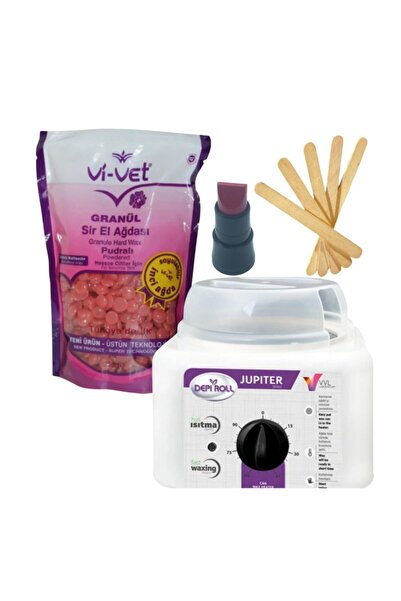 Vi-vet Pudralı Inci Boncuk Ağda 1 Adet + Vivol Depirol Ağda Isıtıcı Makinesi ...