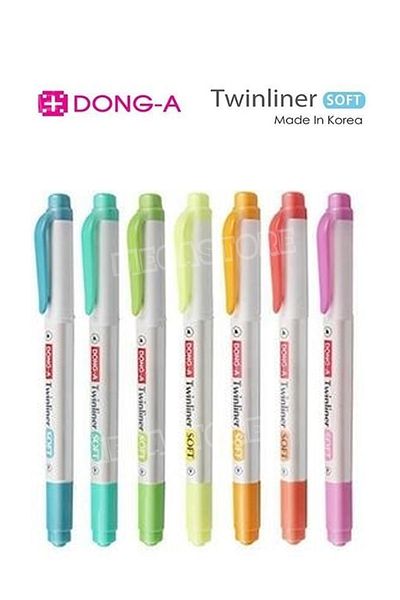 Dong-A 7 Colors Twinliner Megastore Set - Pointing and Felted Pen