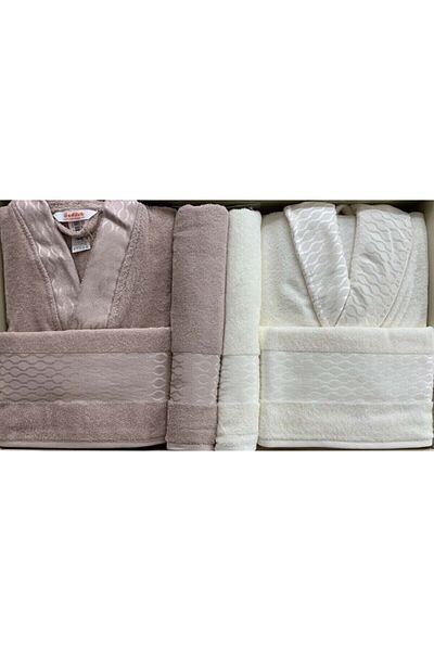 Özdilek Elissa Family Set Καφέ - Κρέμα
