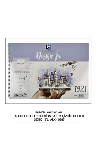 Alex Schoeller Alex 35*50 Resim Defteri Desgn Ja 180gr.