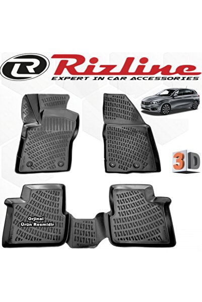 Rizline Fiat Egea 3d Paspas Havuzlu Hb 2016 - 2020 Arası Siyah 4 Parça Set