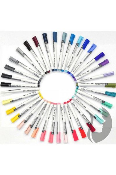 Marvy Artist Brush - Brush Tip Pen 18 Dark Brown