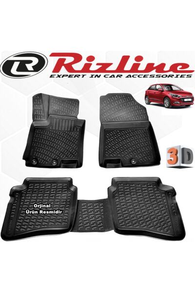 Rizline Hyundai I20 3d Paspas Havuzlu Hb 2015 - 2020 Arası Siyah 4 Parça Set