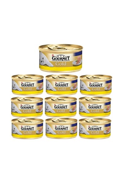 Gourmet Purina Gold Kıyılmış Tavuklu Yaş Kedi Maması 85g  X 10 Adet Eksprespet