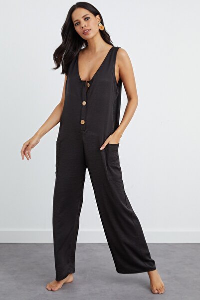 Cool & Sexy Jumpsuit - Schwarz - Relaxed