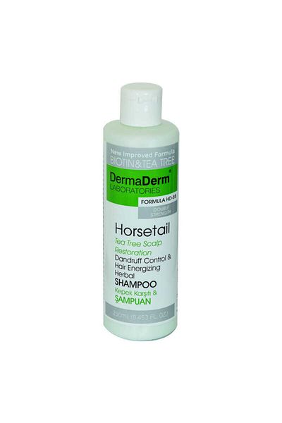 DermaDerm Anti-Dandruff Ponytail Hair Strengthening Shampoo with Forty Grass Extract and Minerals with Vitamins 250 ml